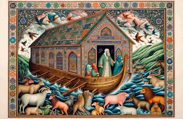 Noah ark islamic art