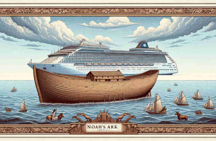 Noah's Ark and a modern cruise ship