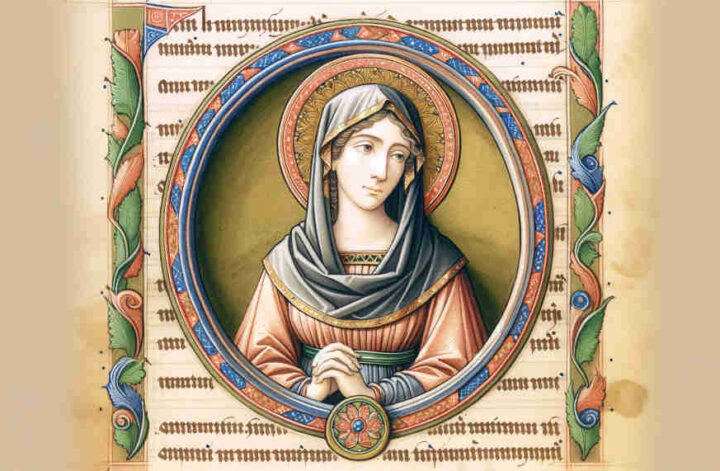 illustration depicting Sarah, the wife of Abraham