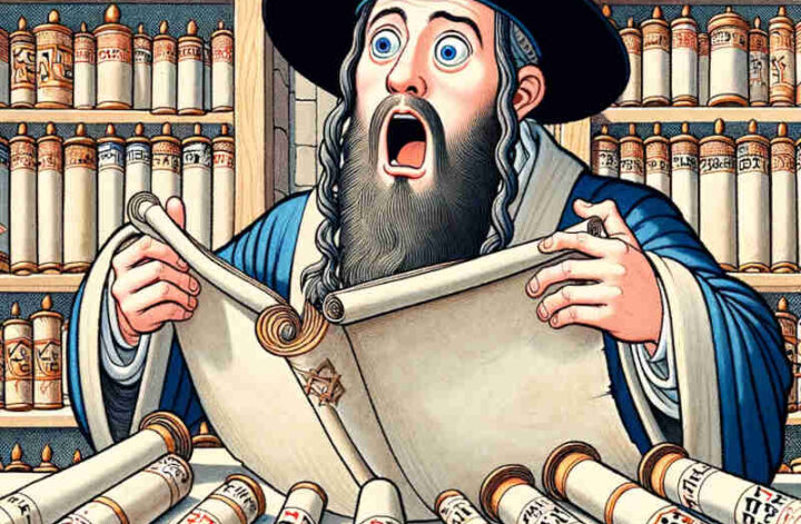 Jewish rabbi who is very surprised