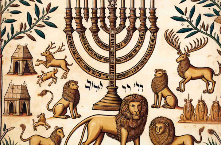 manuscript illumination Menorah